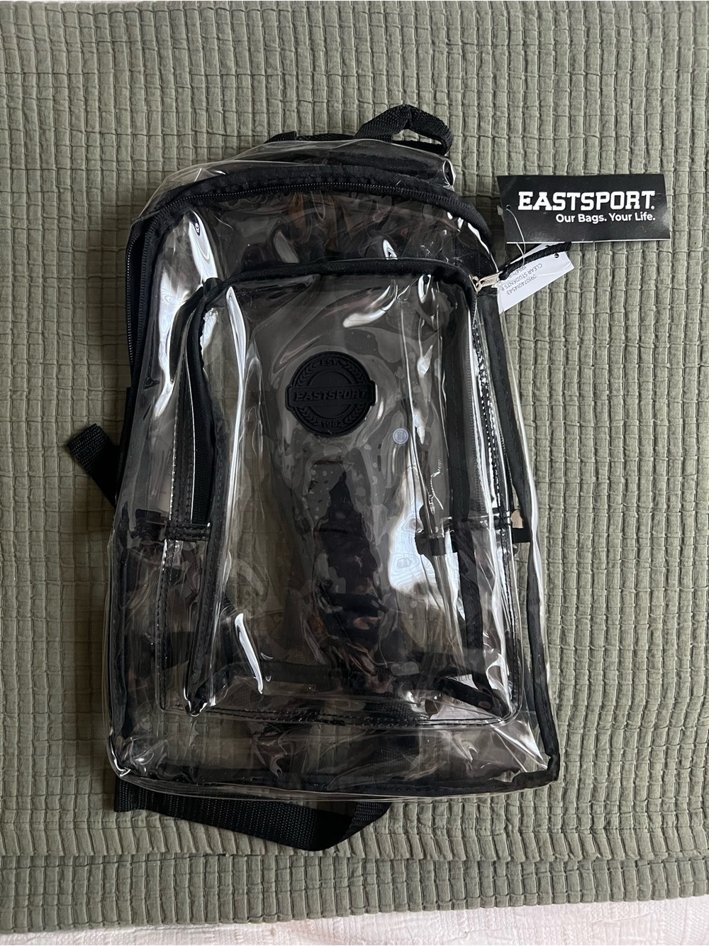 Clear Black trim EastSport Backpack